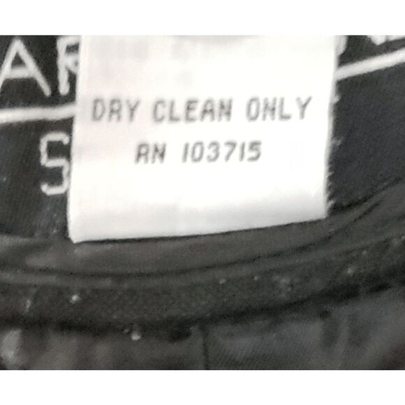 Larry Levine Sport Black Linen Blend Pink Embroidery Capri Pants Slacks Size 14 - Picture 5 of 10